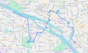 Circuit touristique paris à pied : une balade à travers les monuments emblématiques, de la Seine au Marais.