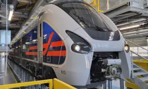 Le train "CDG Express" prêt à relier Paris à l'aéroport Charles de Gaulle.