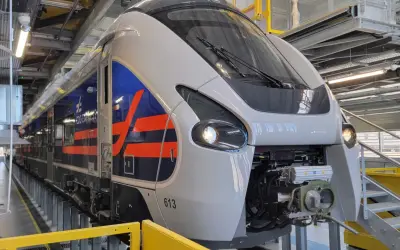 Le train "CDG Express" prêt à relier Paris à l'aéroport Charles de Gaulle.