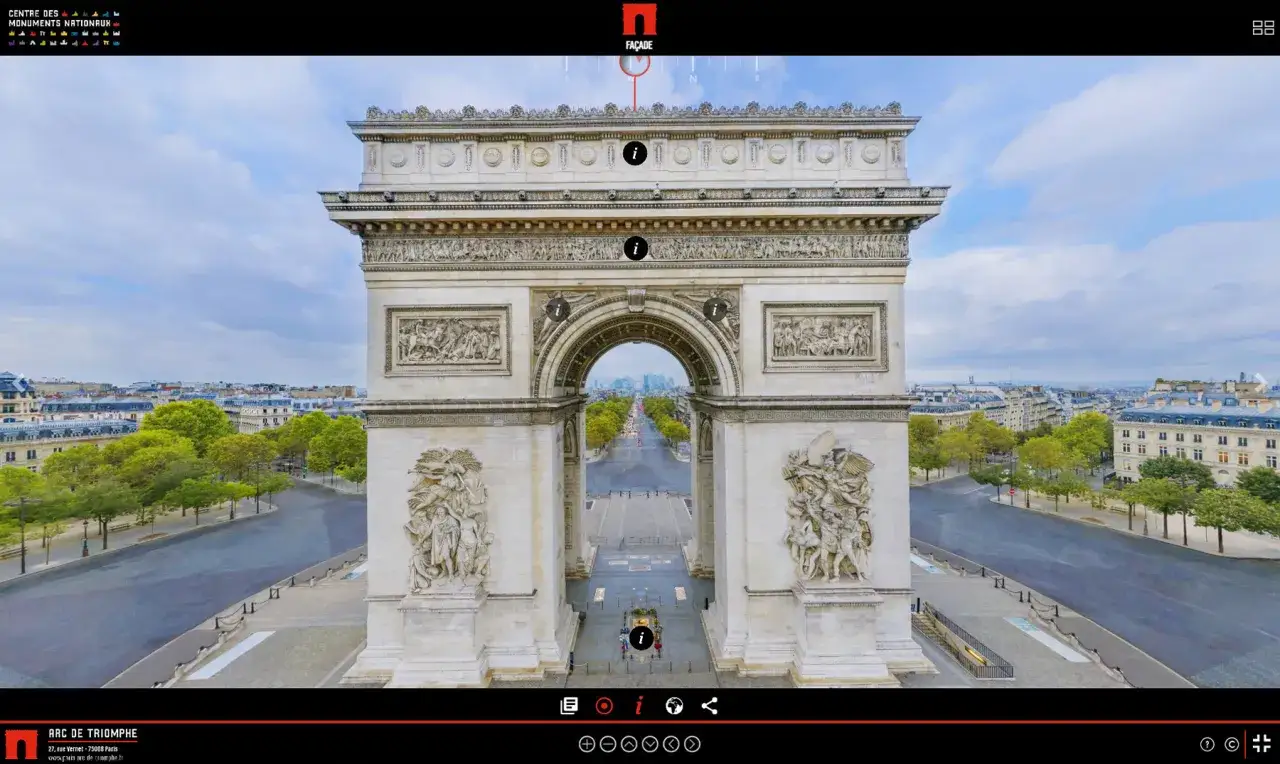 L'Arc de Triomphe à Paris, une vue imprenable. Découvrez son histoire et les informations sur l'arc de triomphe tarif gratuit.